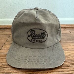 Rusty Taupe Cap with Black Logo